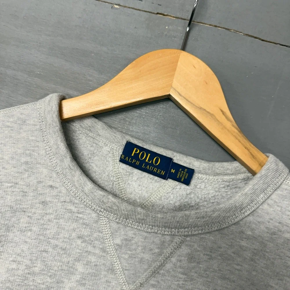 Polo Ralph Lauren Sweatshirt‎ Gray 1967 Athl Dept Graphic Crewneck Medium